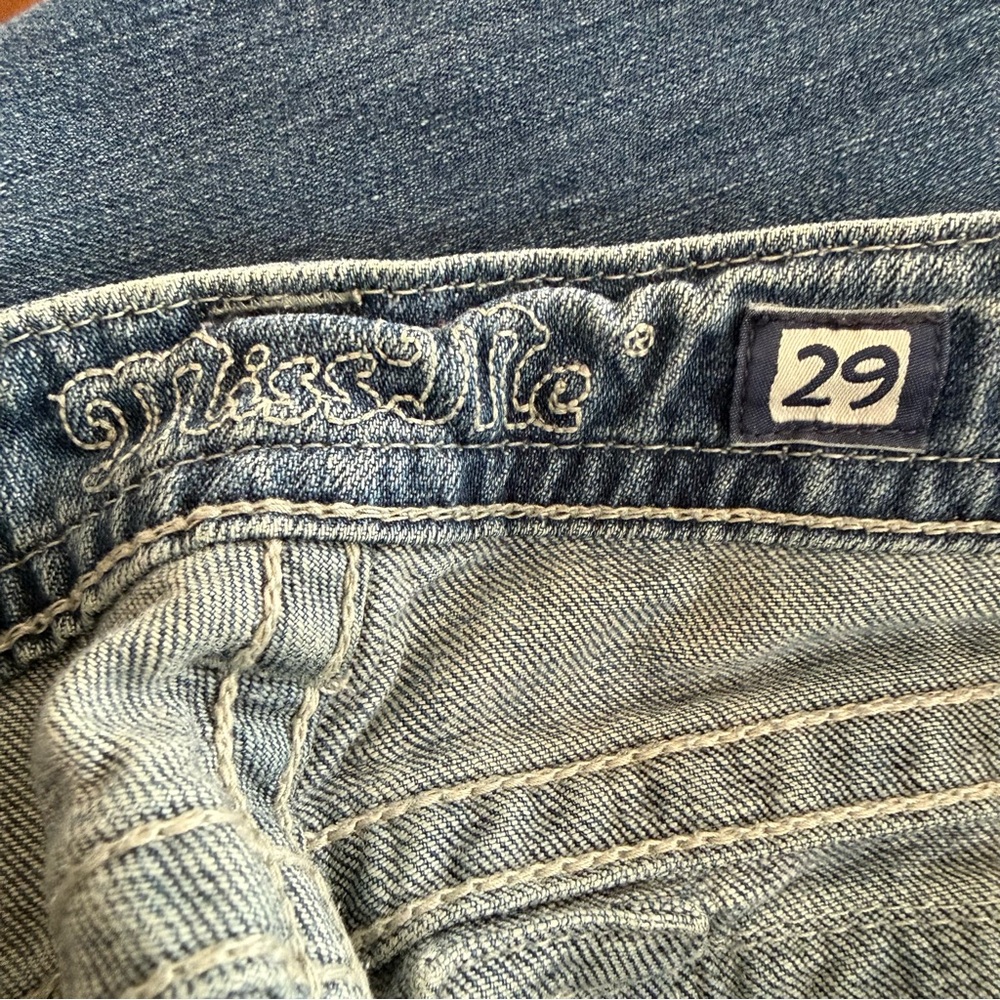 Miss Me Boot Cut Jeans JP5335B5 Rhinestone Accent Womens Size 29 - Picture 8 of 11